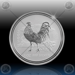 1oz LUNAR I - 2005 Year of  Rooster